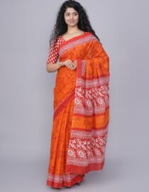 Cotton mulmul Saree