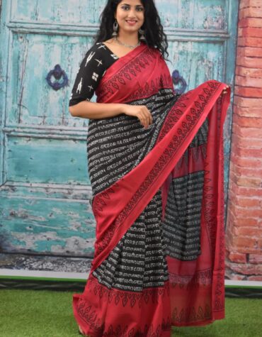 Cotton mulmul Saree