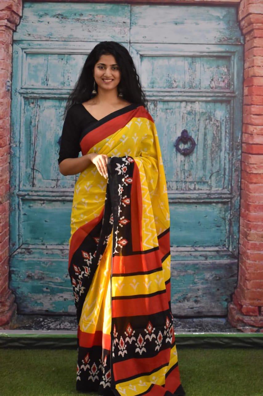 Cotton Mulmul Saree