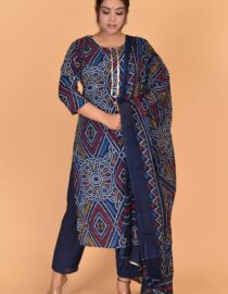 Cotton kurta sets Blue