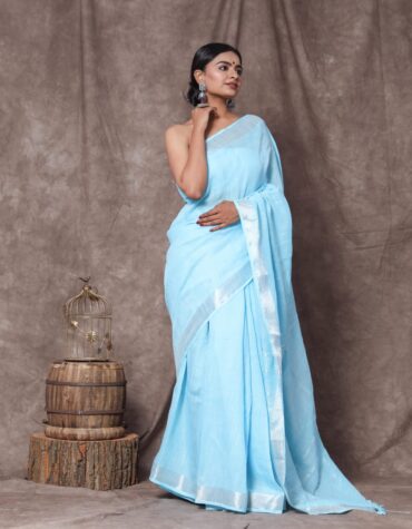 Cotton Linen Saree