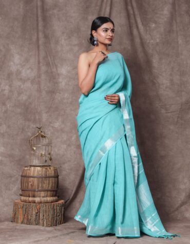 Cotton Linen Saree