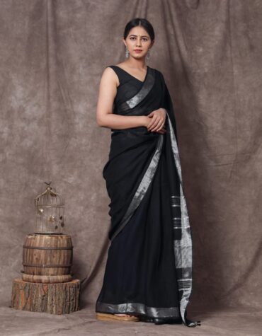 Cotton Linen Saree